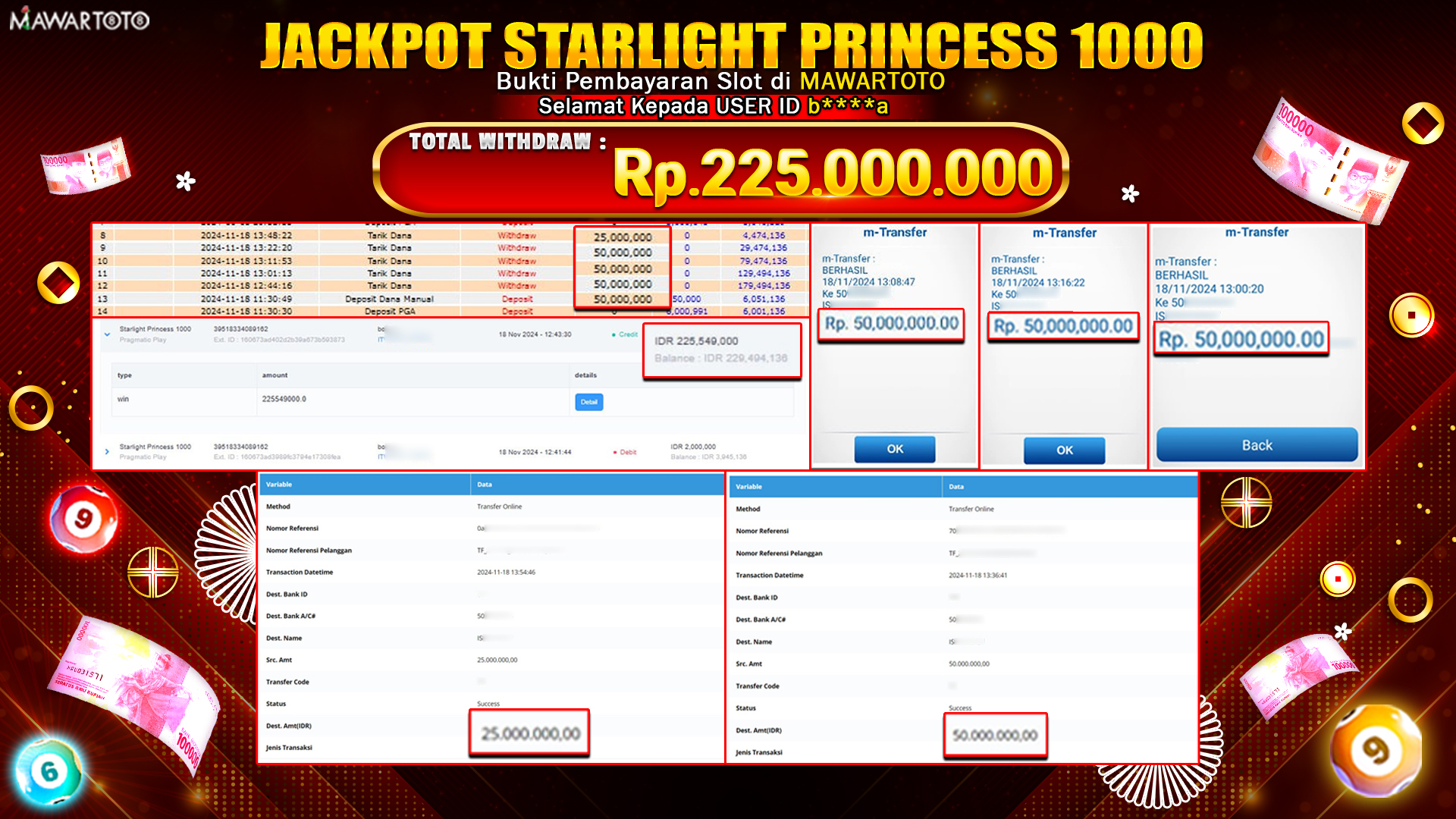 JACKPOT STARLIGHT PRINCESS 1000