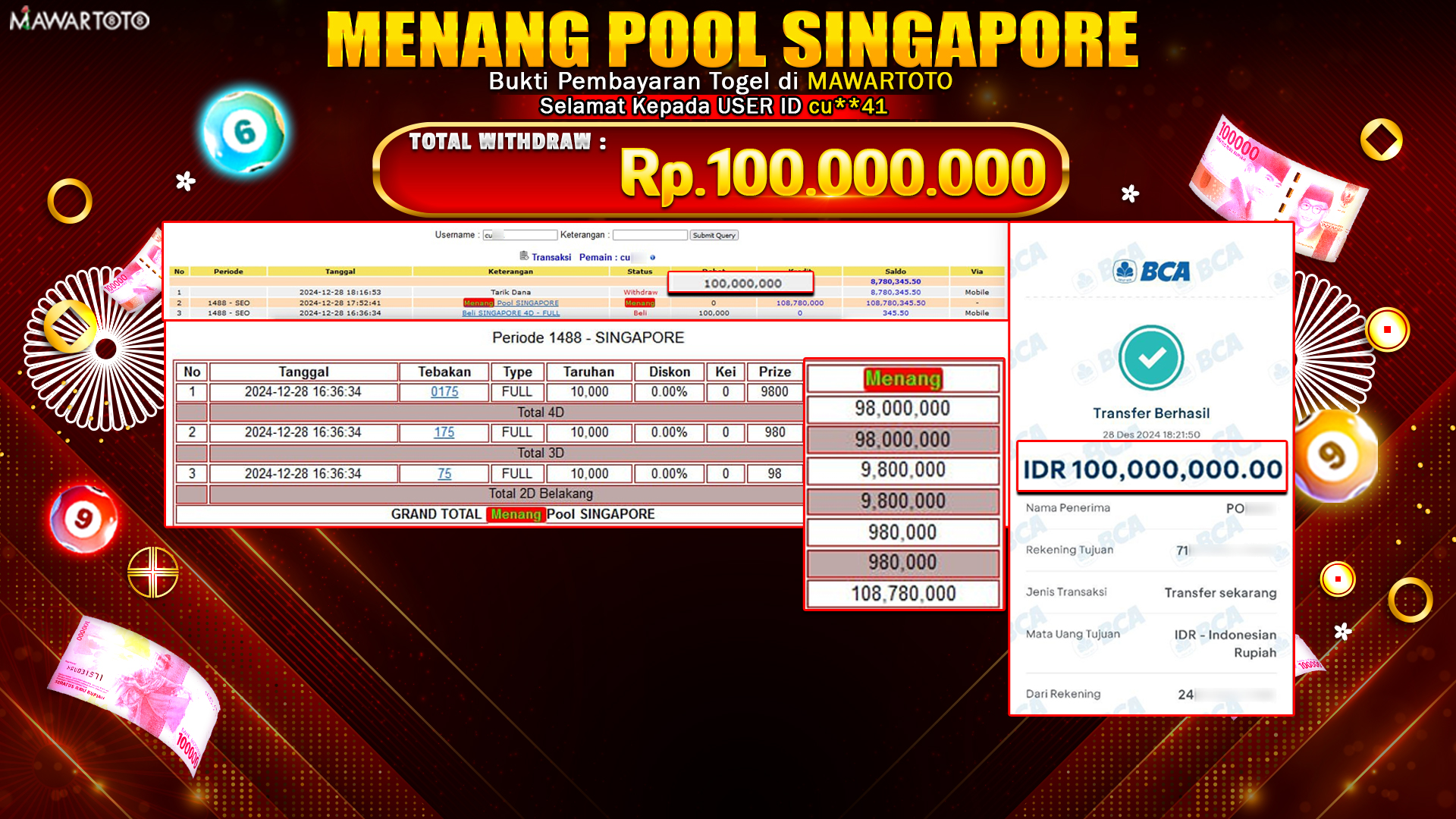 MENANG POOL SINGAPORE