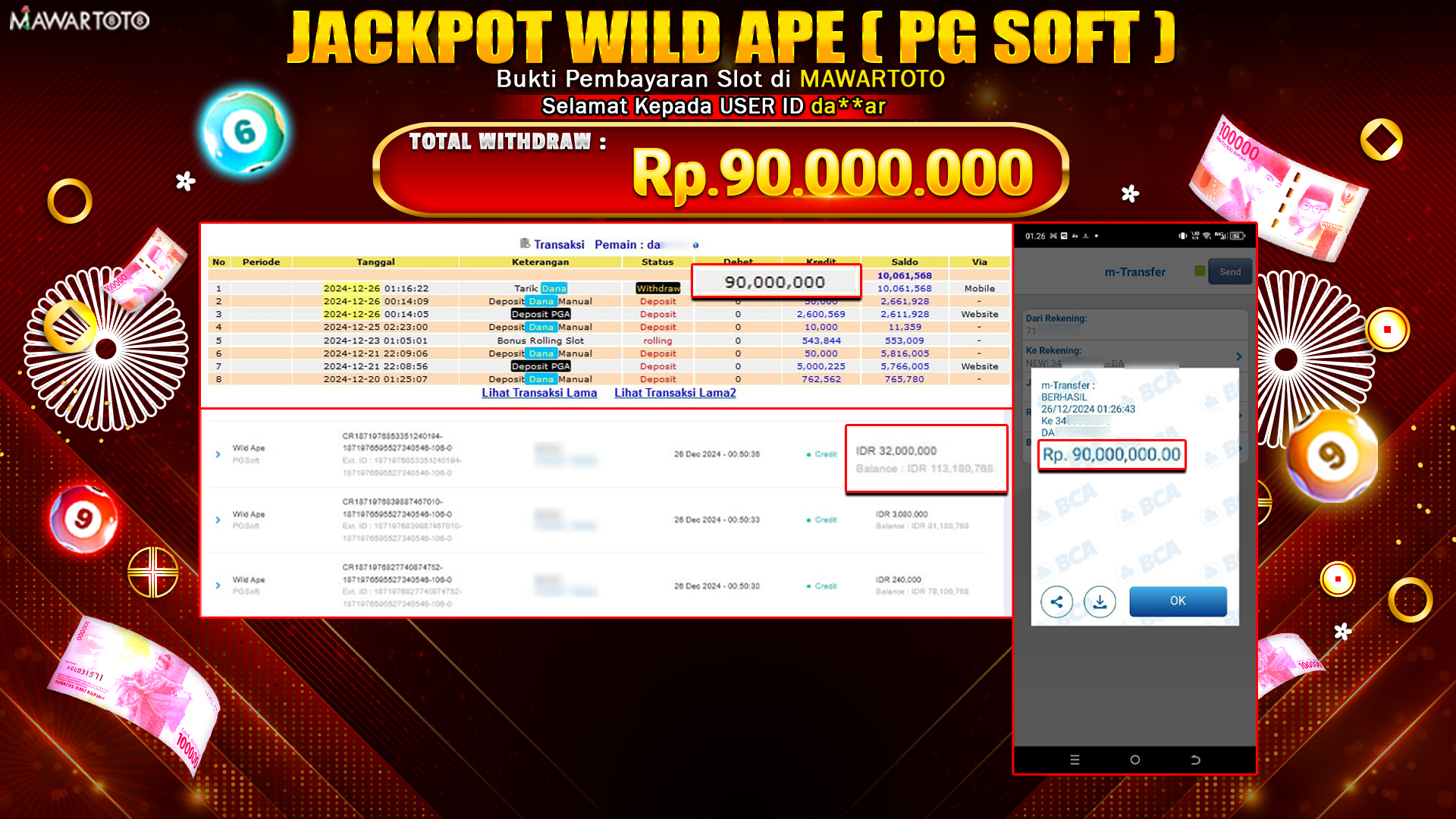 JACKPOT WILD APE ( PG SOFT )