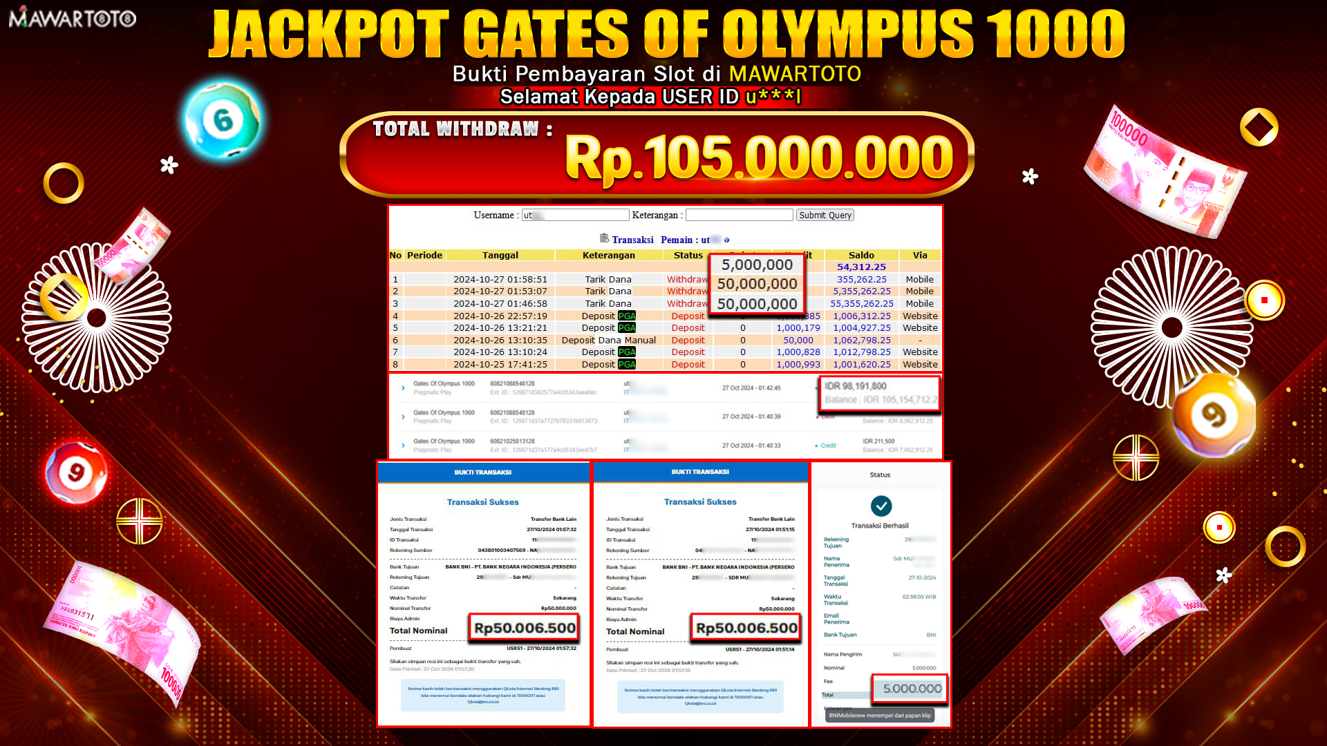 JACKPOT SLOT GATES OF OLYMPUS 1000