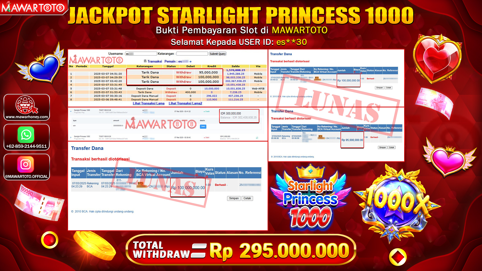 JACKPOT STARLIGHT PRINCESS 1000