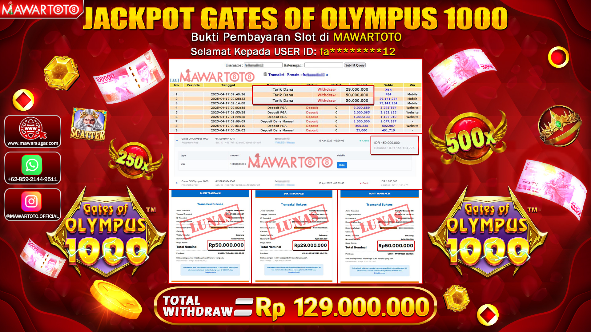 JACKPOT GATES OF OLYMPUS 1000