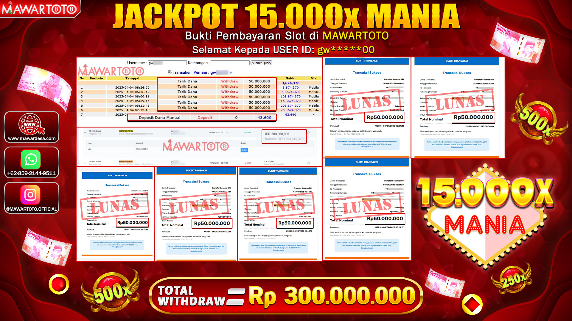 JACKPOT 15.000X MANIA