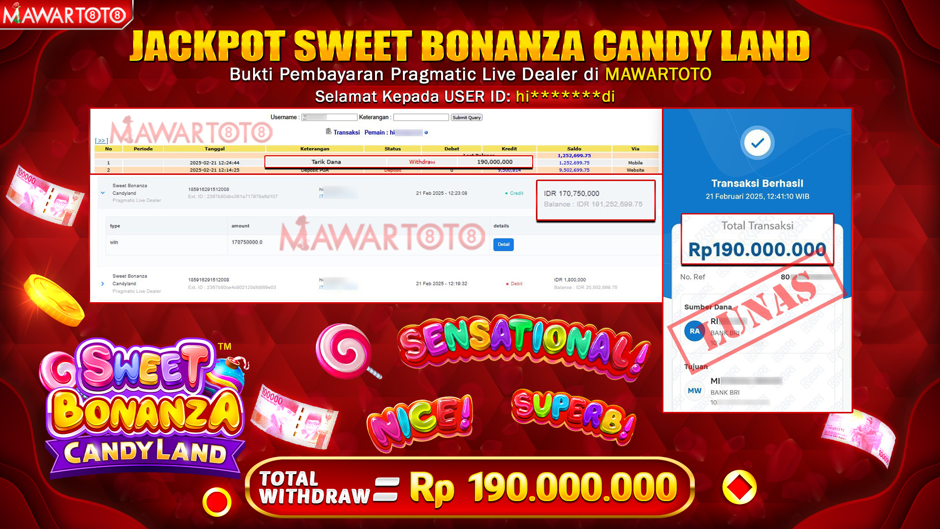 JACKPOT SWEET BONANZA CANDY LAND