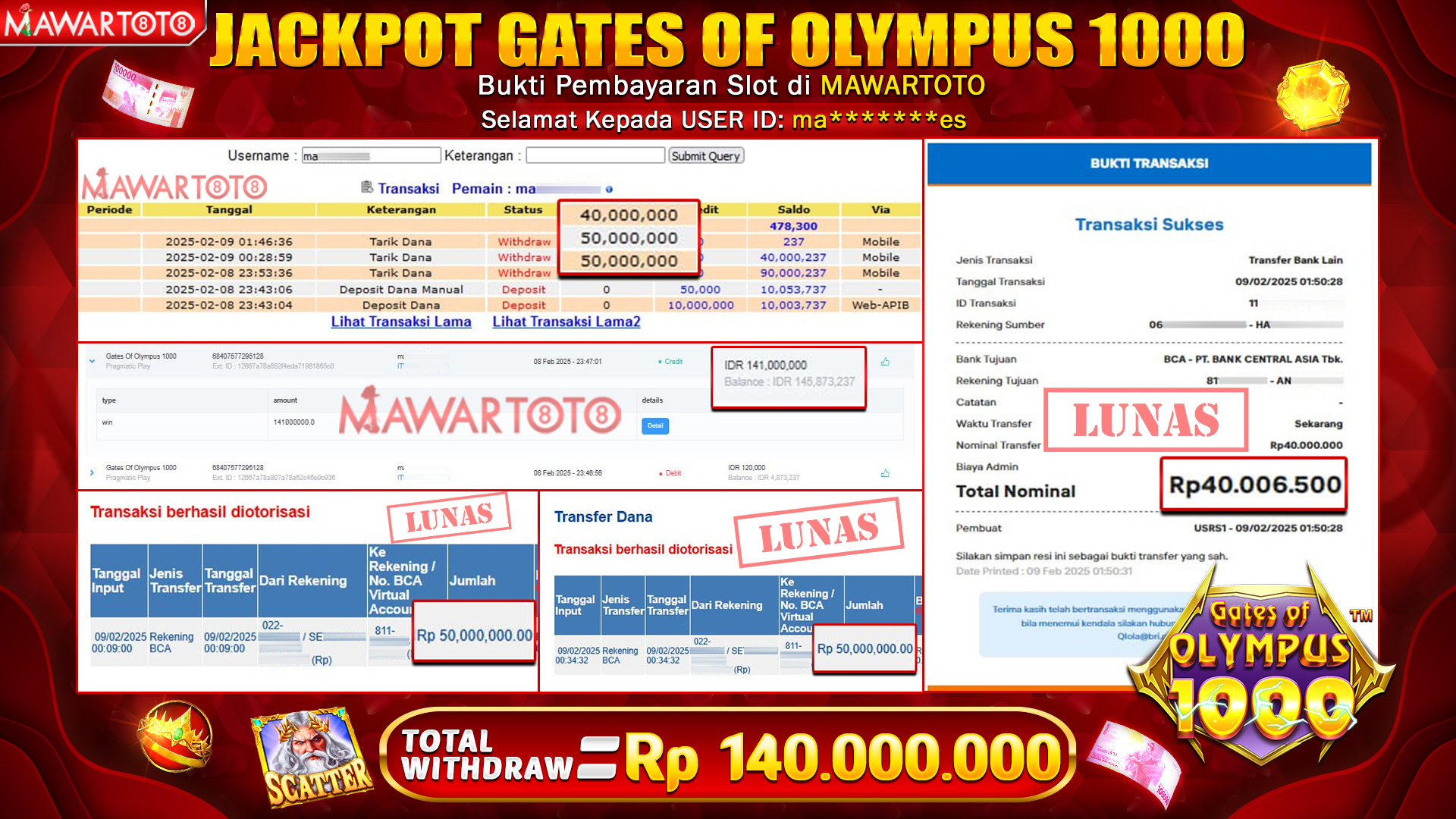JACKPOT GATES OF OLYMPUS 1000