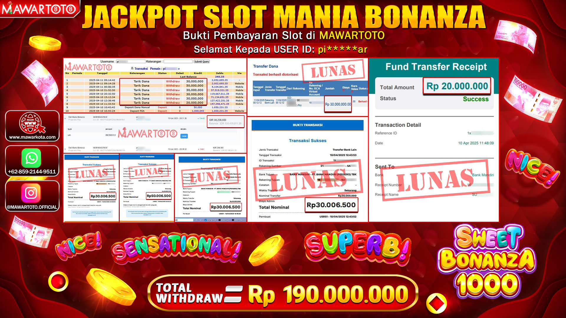JACKPOT SLOT MANIA BONANZA