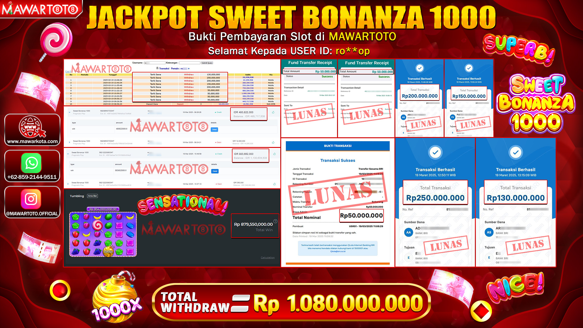 JACKPOT SWEET BONANZA 1000