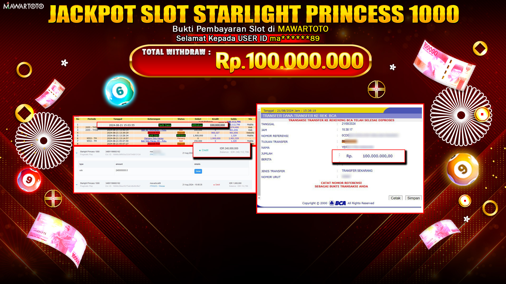 JACKPOT SLOT STARLIGHT PRINCESS 1000