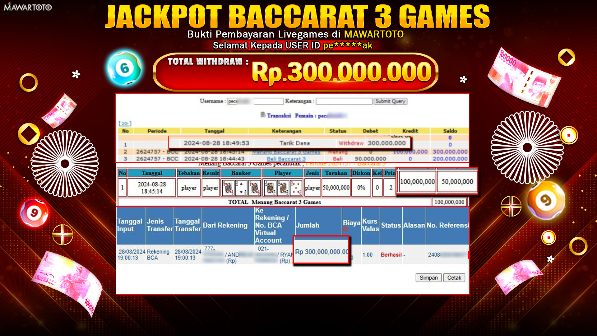JACKPOT LIVE GAME BACCARAT 3