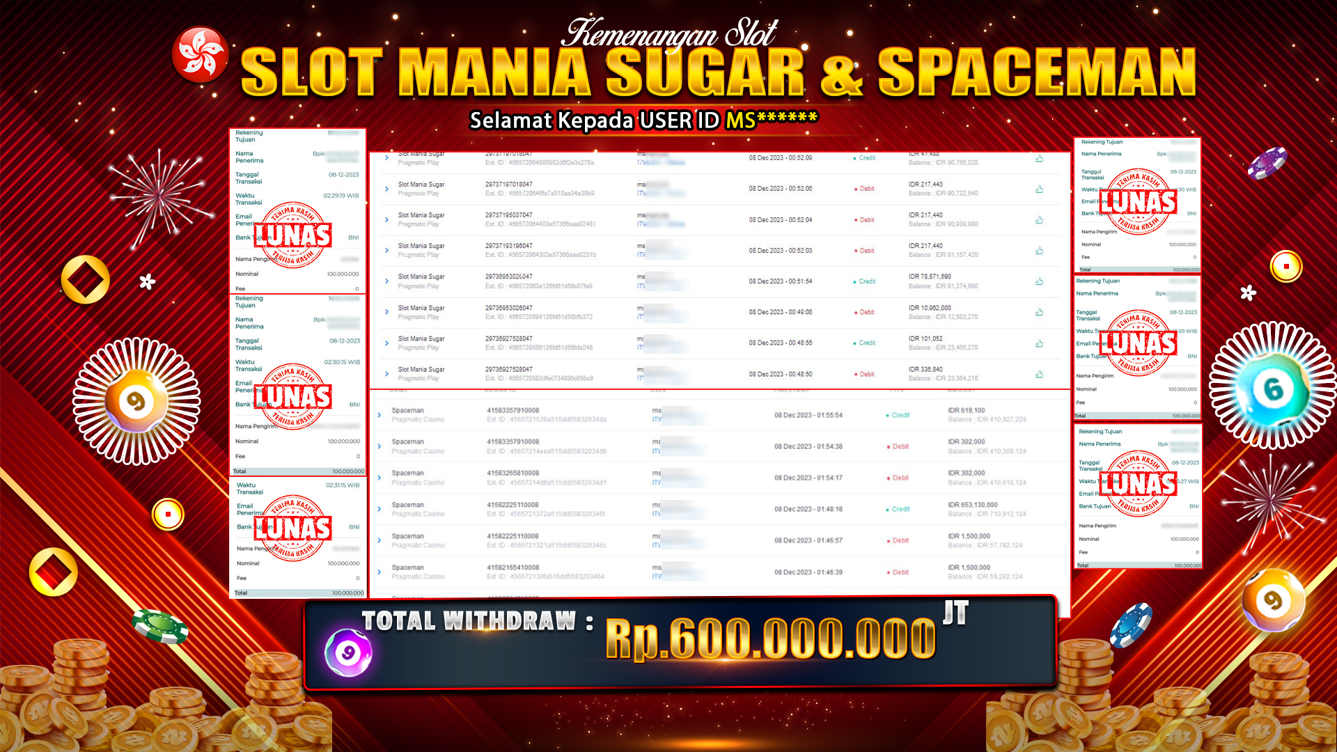 JACKPOT SLOT MANIA SUGAR & SPACEMAN