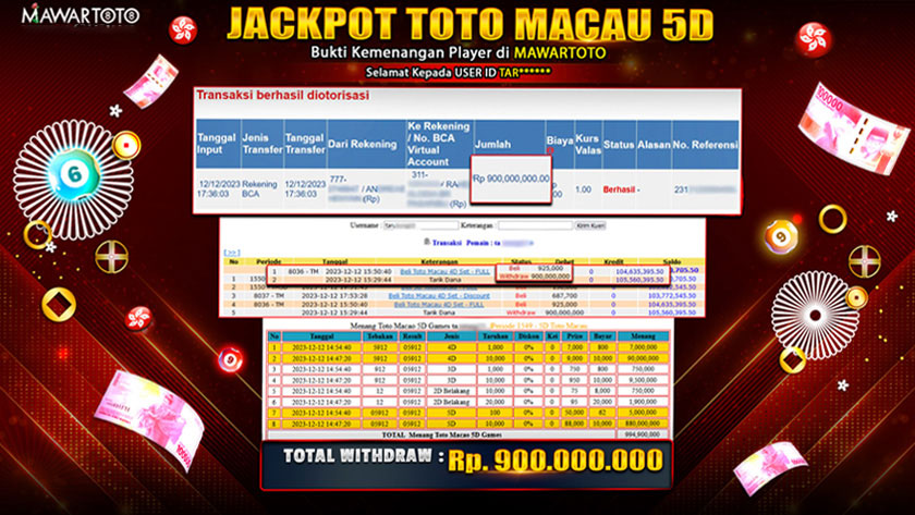JACKPOT TOTO MACAU 5D