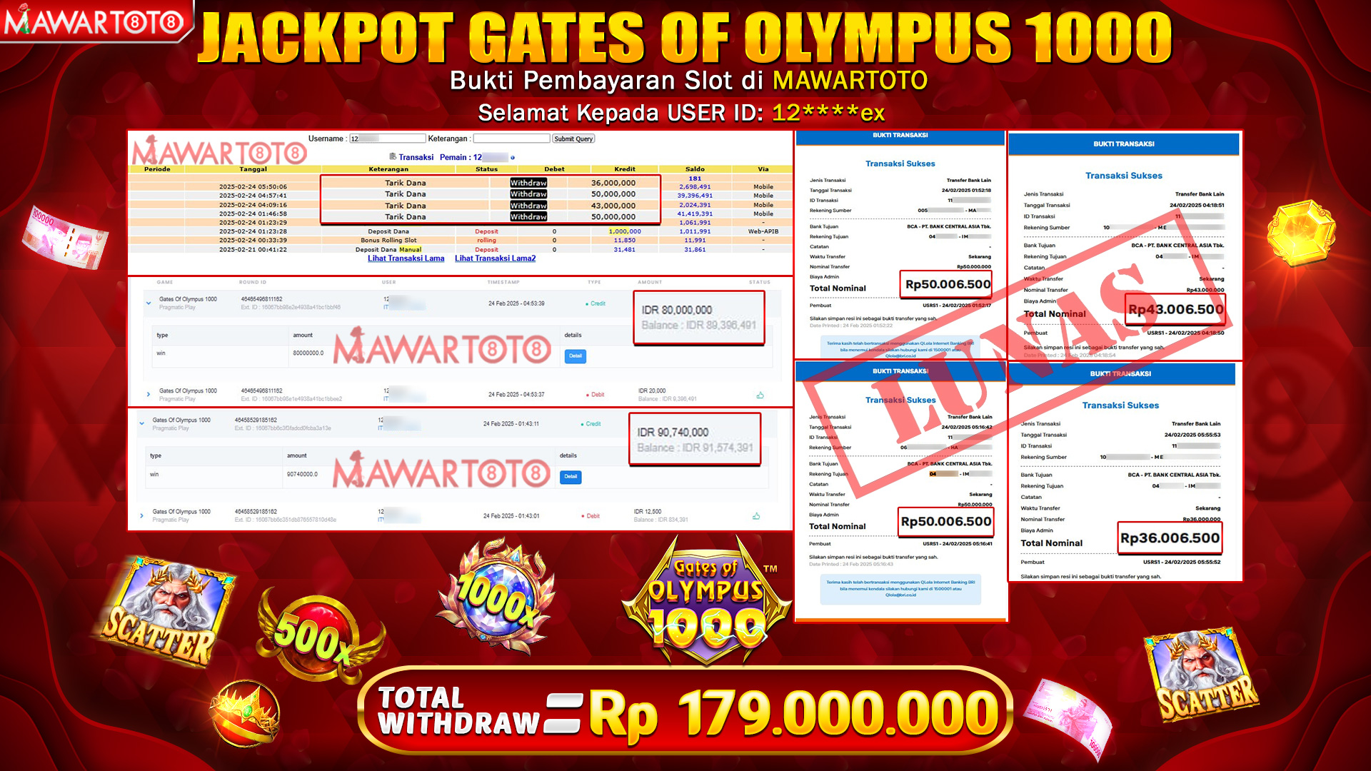 JACKPOT GATES OF OLYMPUS 1000