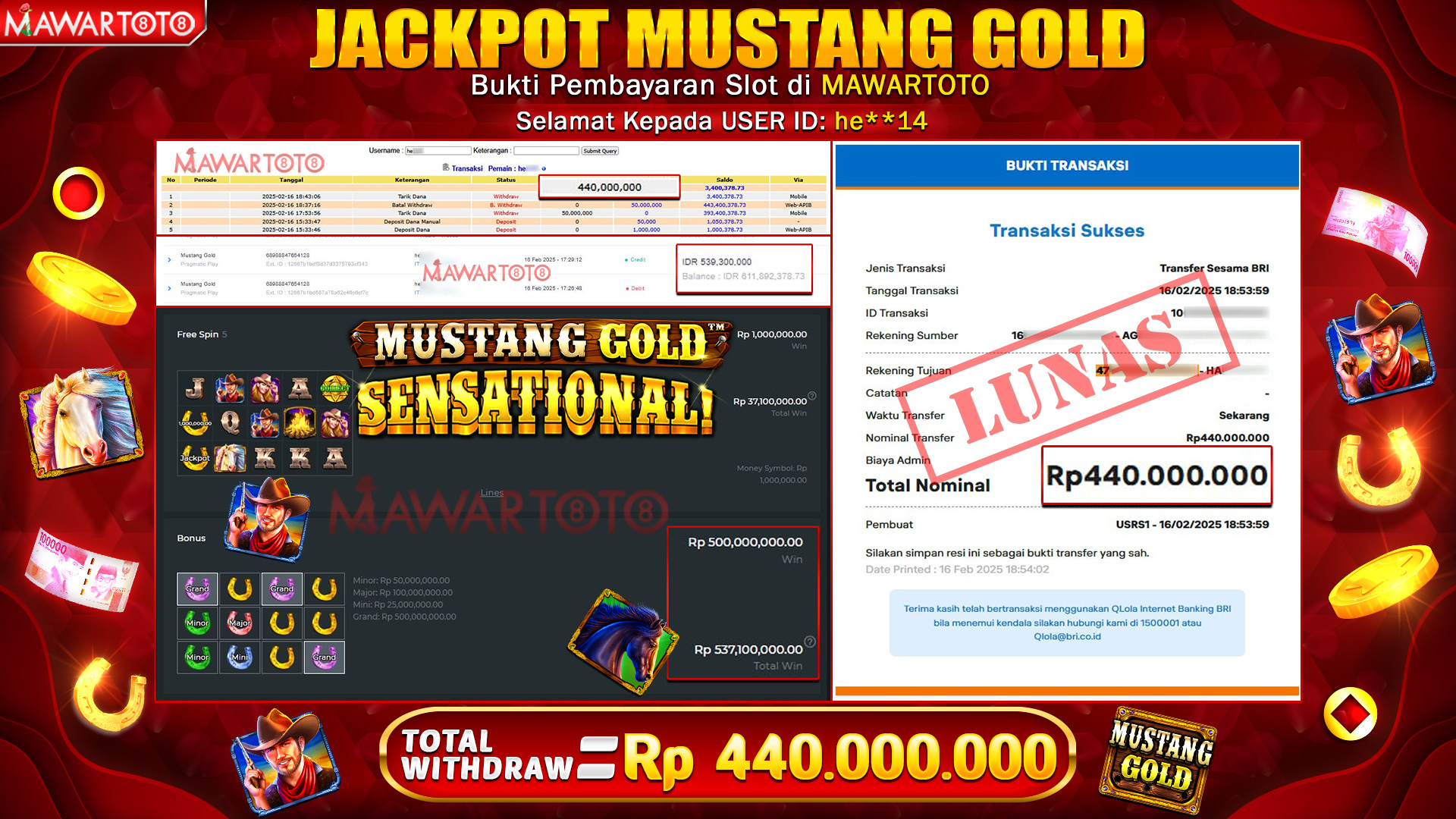 JACKPOT MUSTANG GOLD