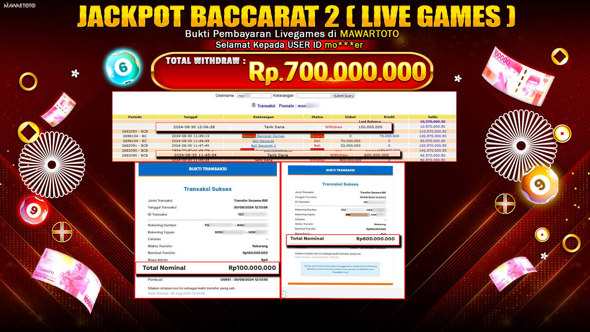 JACKPOT LIVE GAME BACCARAT 2