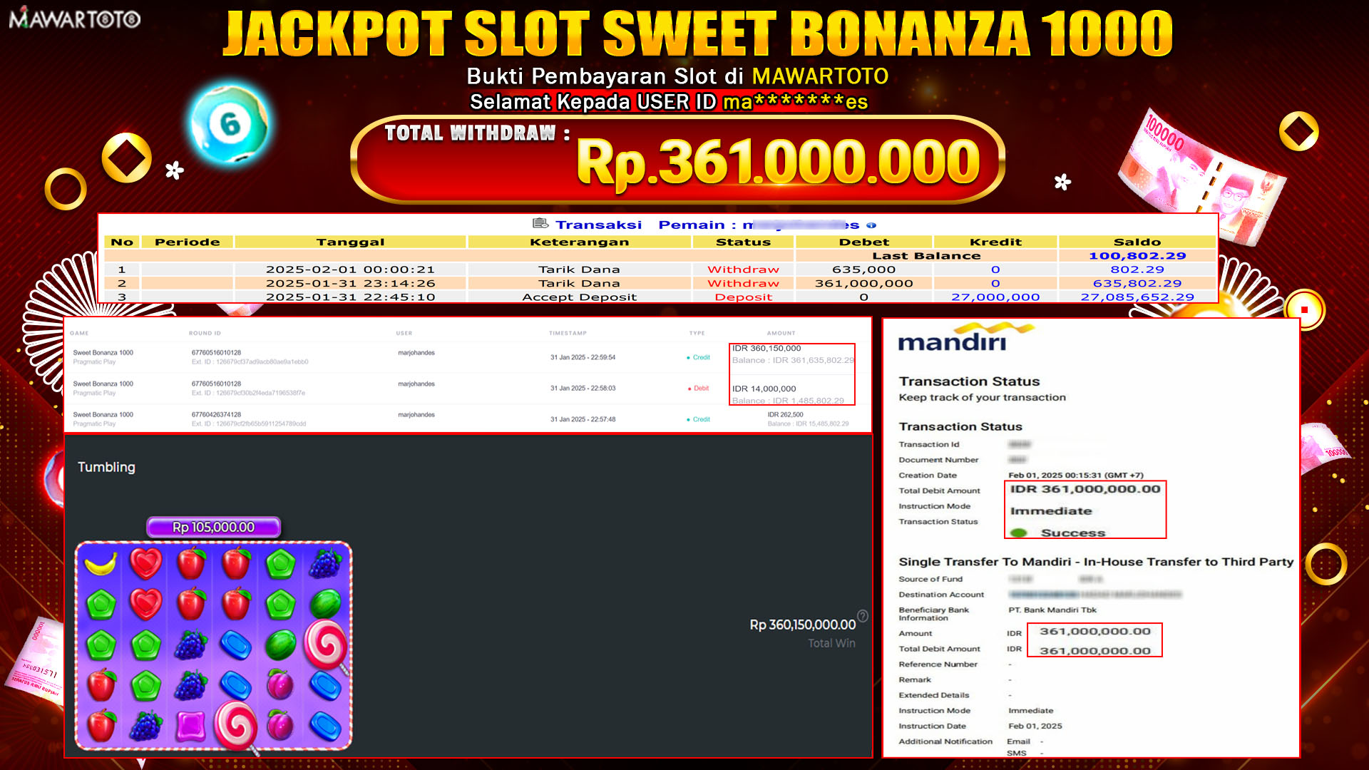 JACKPOT SLOT SWEET BONANZA 1000