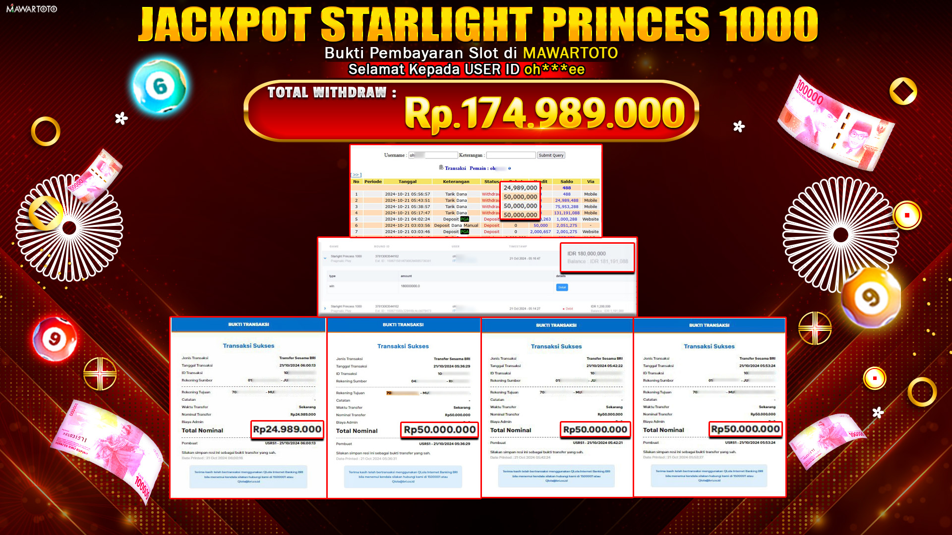JACKPOT SLOT STARLIGHT PRINCESS 1000