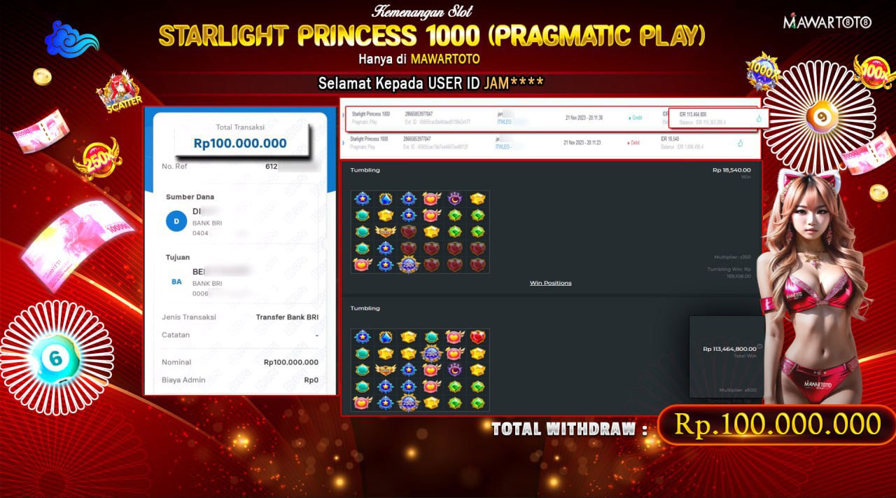 JACKPOT STARLIGHT PRINCESS 1000